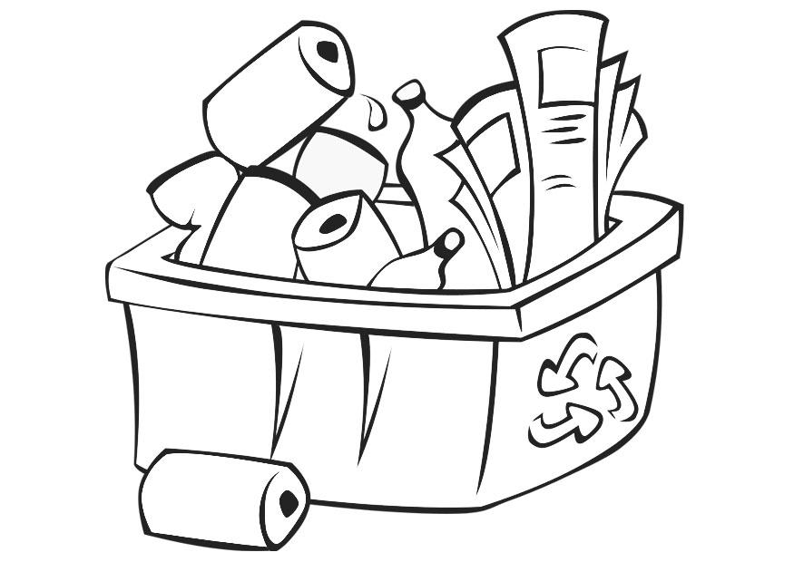 Malvorlage recyclen