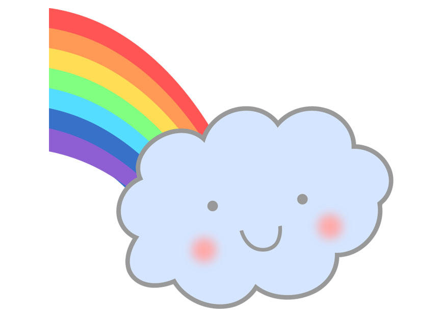 regenbogen mit wolke Bild regenbogen mit wolke