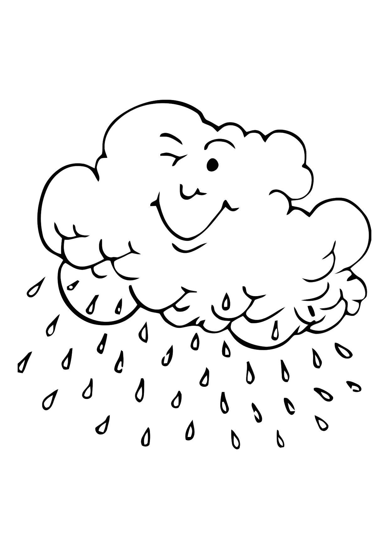 regenwolke Malvorlage regenwolke