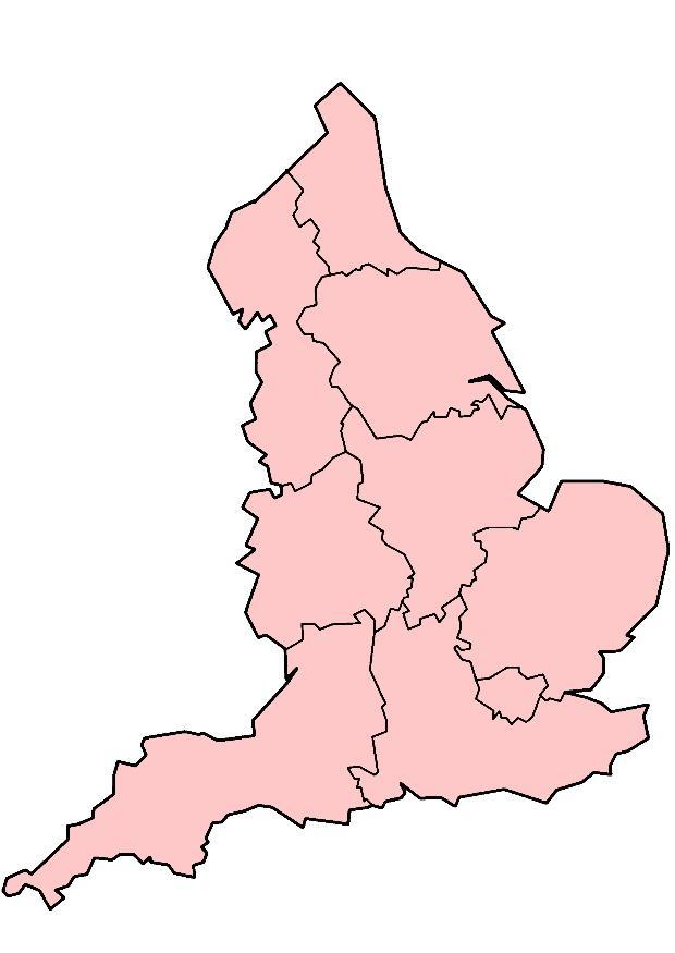regionen in england Bild regionen in england