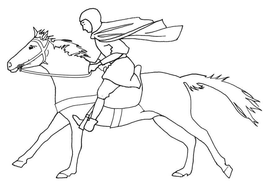 reiter im galopp Malvorlage reiter im galopp