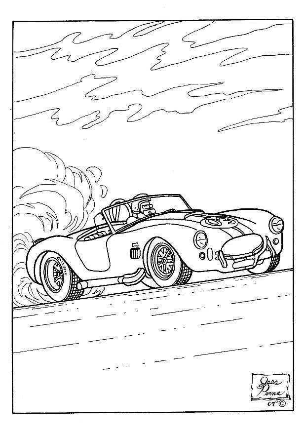 Malvorlage rennwagen