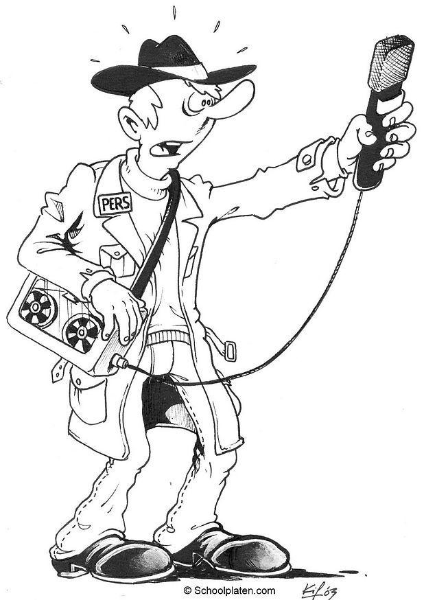 reporter Malvorlage reporter