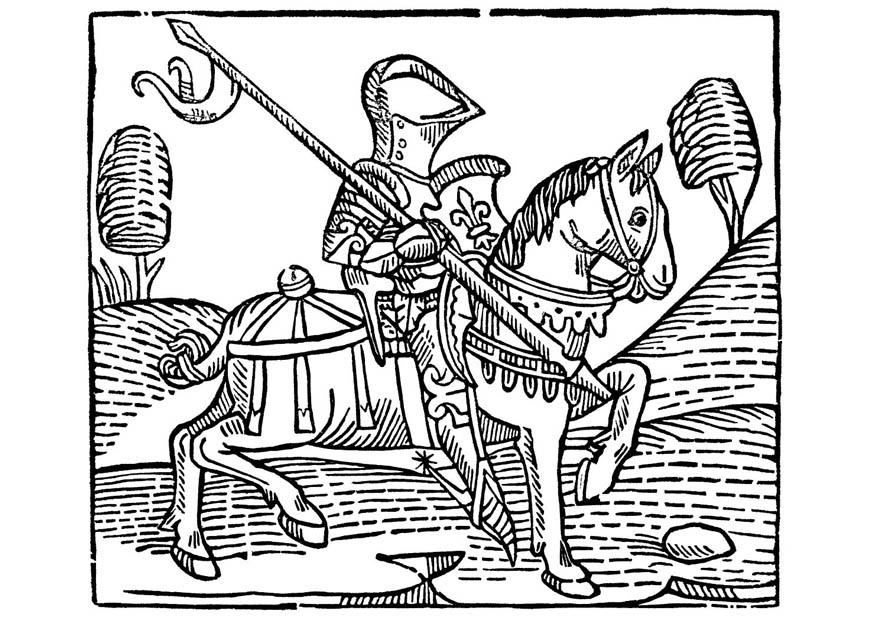 ritter zu pferd Malvorlage ritter zu pferd