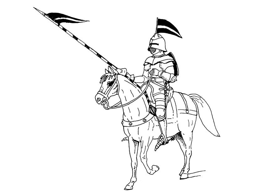 ritter zu pferd Malvorlage ritter zu pferd