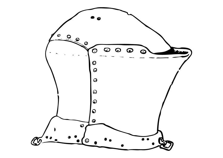 Malvorlage ritterhelm