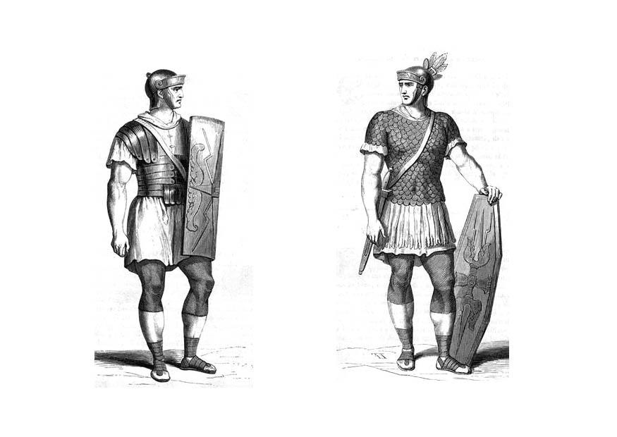 Malvorlage rA¶mische soldaten