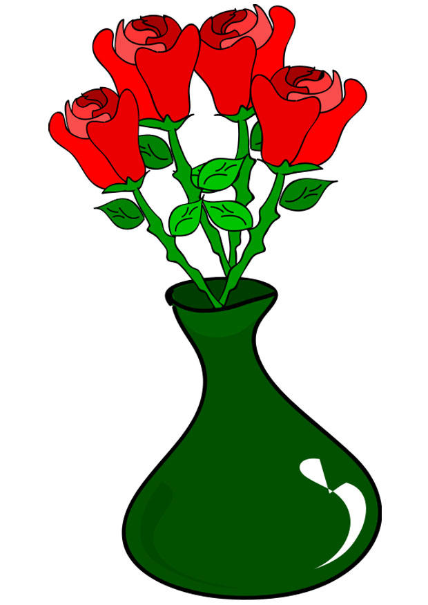 rosen in vase Bild rosen in vase