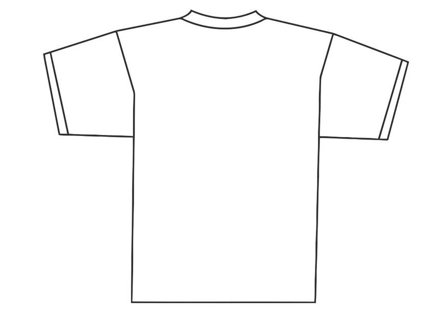 Malvorlage rA¼ckseite vom t-shirt