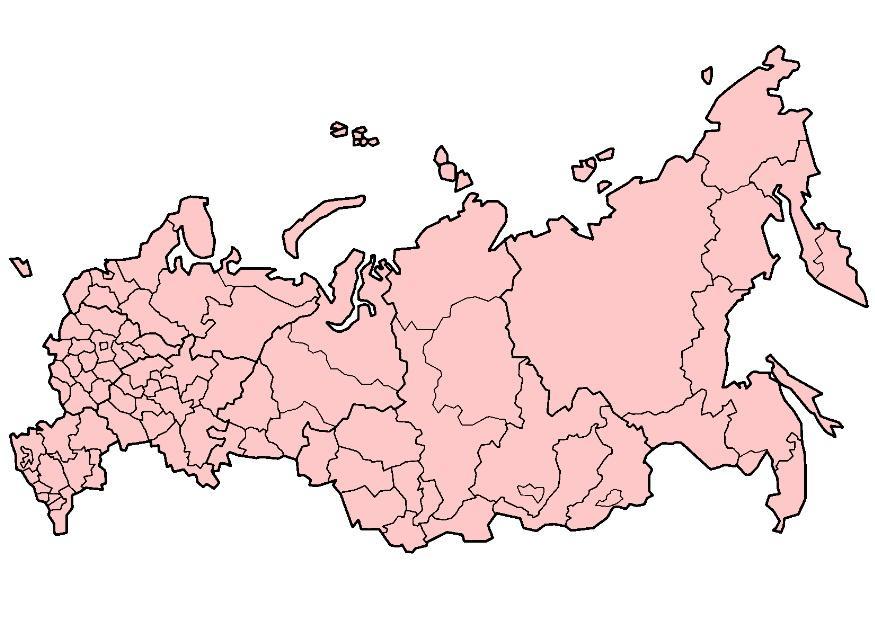 rusland mit distrikten Bild rusland mit distrikten