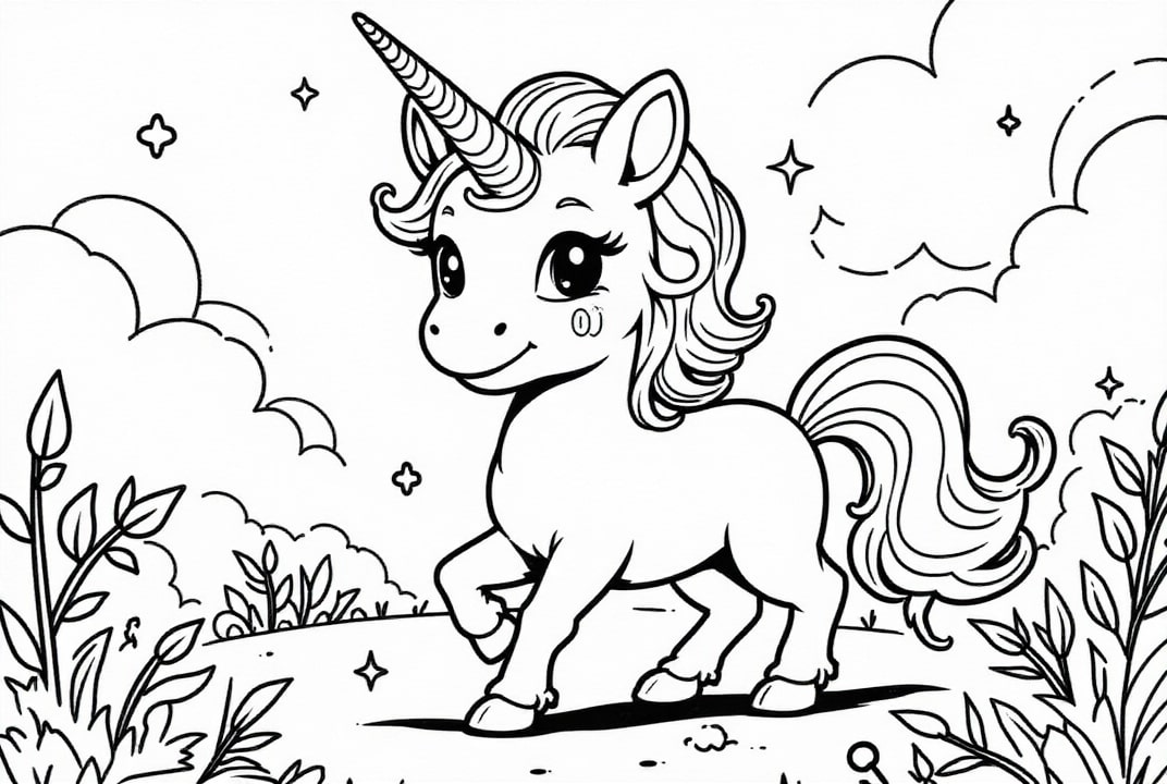 sA¼Aes einhorn Malvorlage sA¼Aes einhorn
