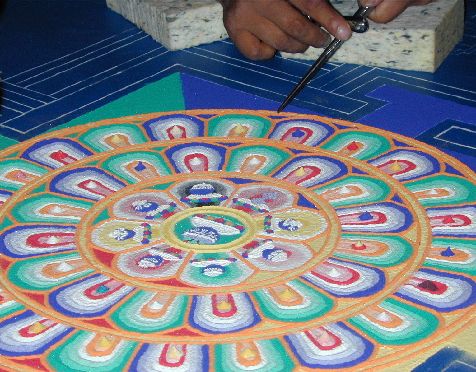 sandmandala Foto sandmandala