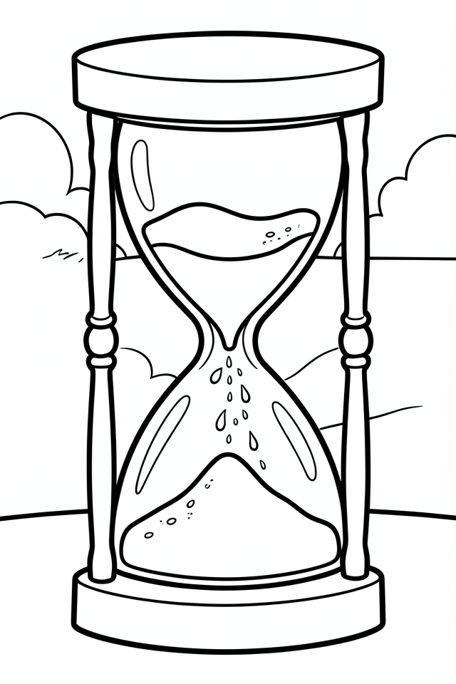 sanduhr Malvorlage sanduhr