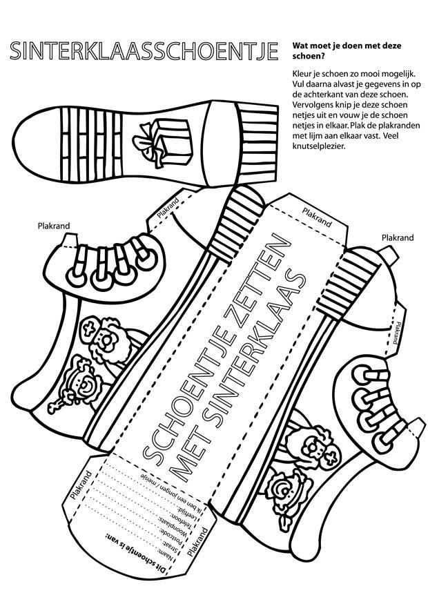Basteln sankt nikolaus schuh