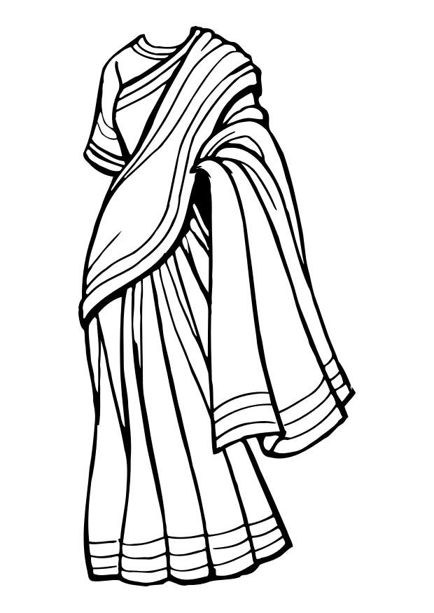 saree Malvorlage saree