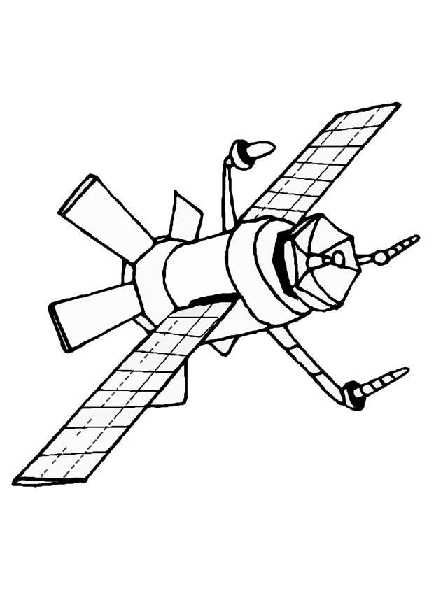 satellit Malvorlage satellit