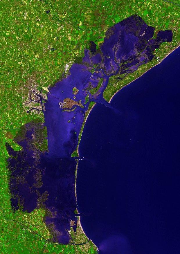 satellitenfoto venedig Foto satellitenfoto venedig