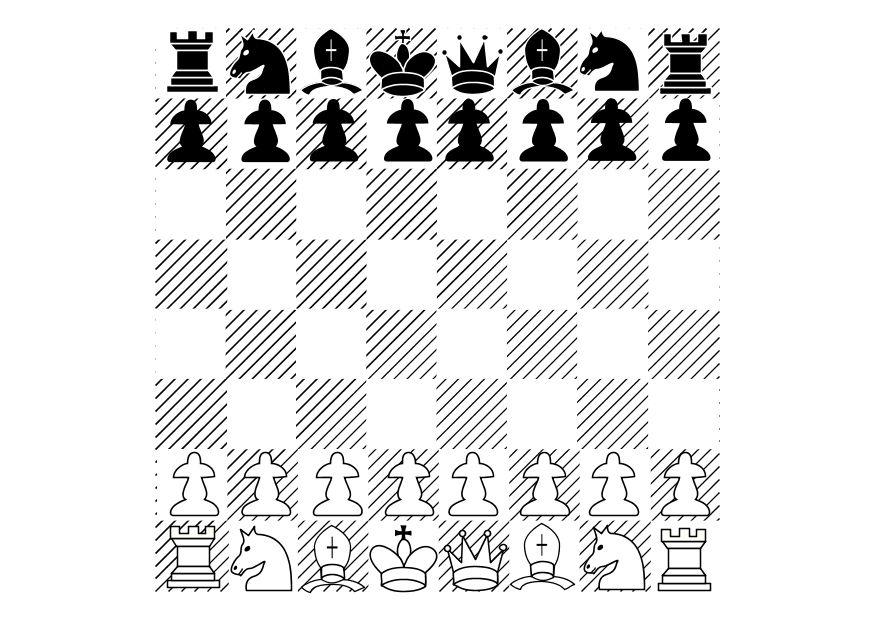 Malvorlage schach