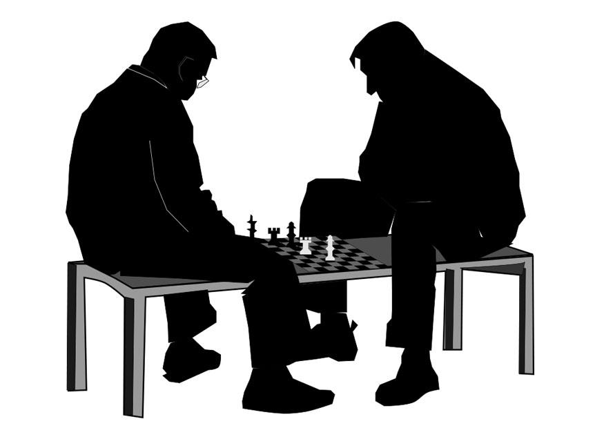 schach spielen Malvorlage schach spielen