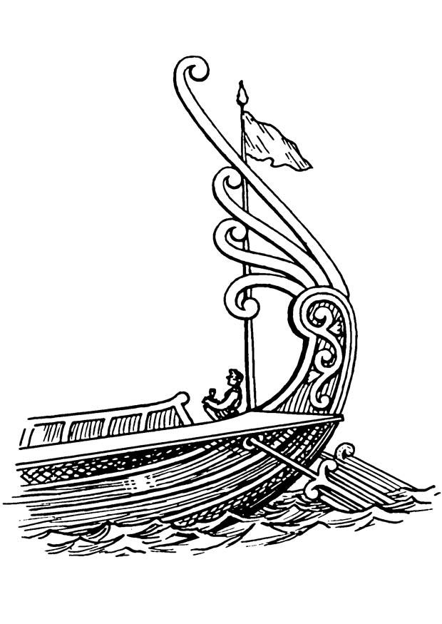 schiff - schiffsheck mit ruder Malvorlage schiff - schiffsheck mit ruder