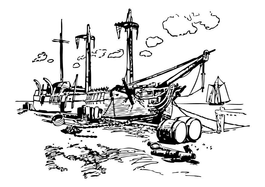 schiffbruch Malvorlage schiffbruch