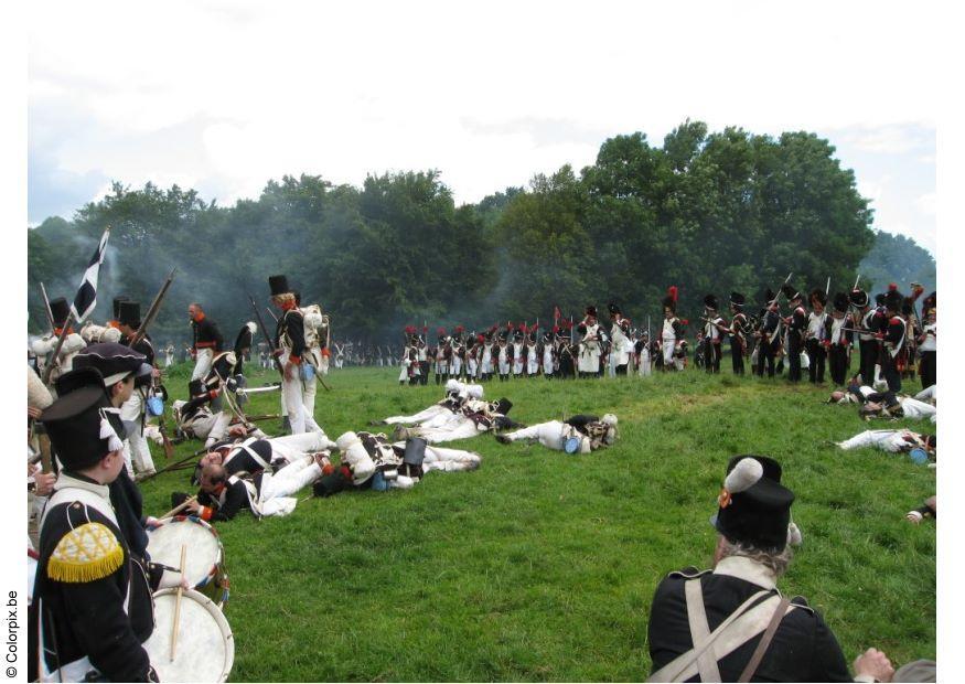 schlacht bei waterloo Foto schlacht bei waterloo