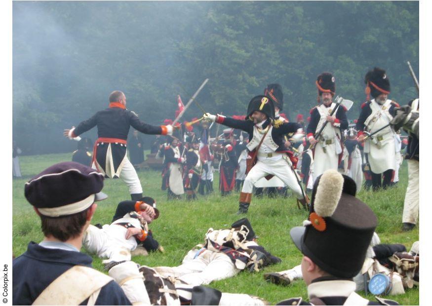 schlacht bei waterloo Foto schlacht bei waterloo