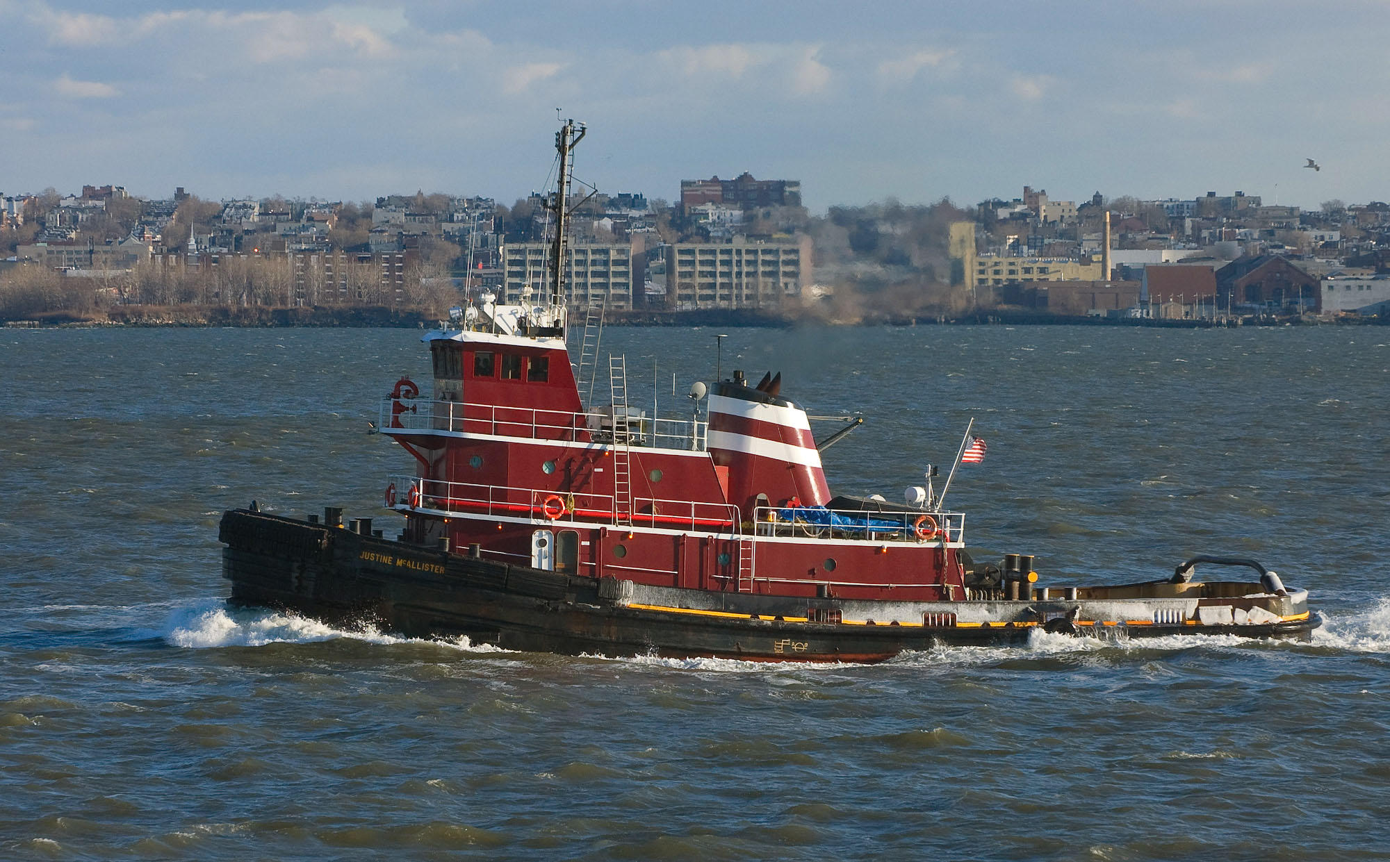 schlepper im hafen von new york Foto schlepper im hafen von new york