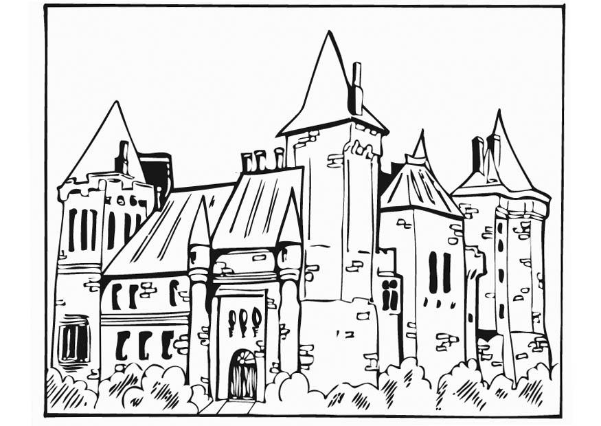 schloss Malvorlage schloss