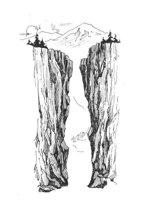 schlucht Malvorlage schlucht