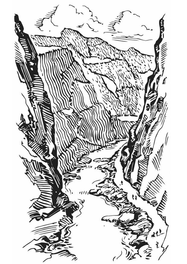 schlucht - canyon Malvorlage schlucht - canyon