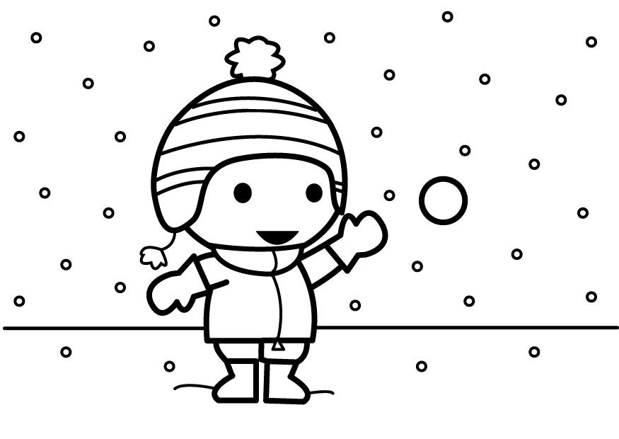 schneebA¤lle werfen Malvorlage schneebA¤lle werfen