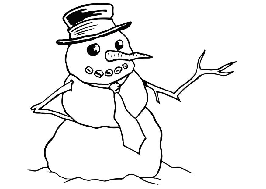 schneemann Malvorlage schneemann