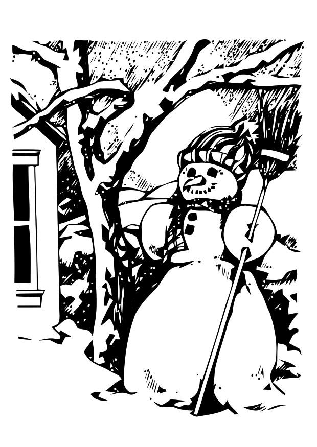 schneemann Malvorlage schneemann