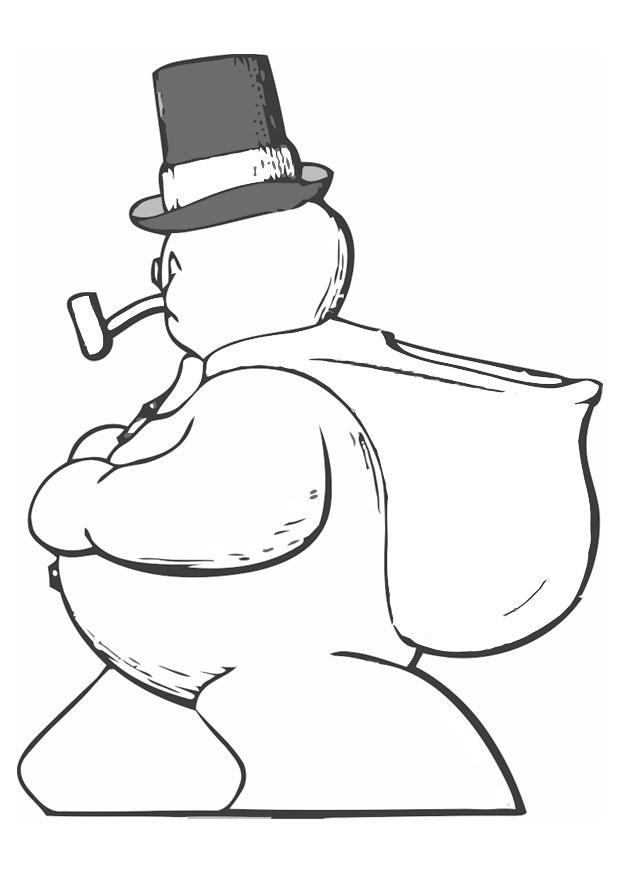 Malvorlage schneemann