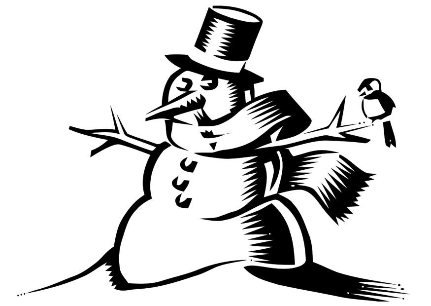 schneemann Malvorlage schneemann
