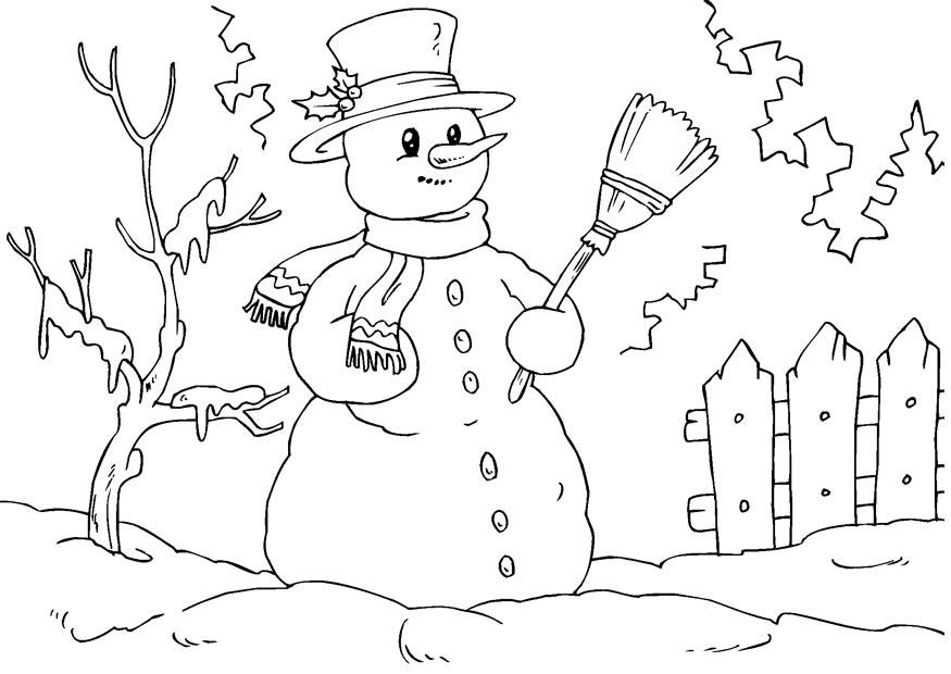 schneemann Malvorlage schneemann