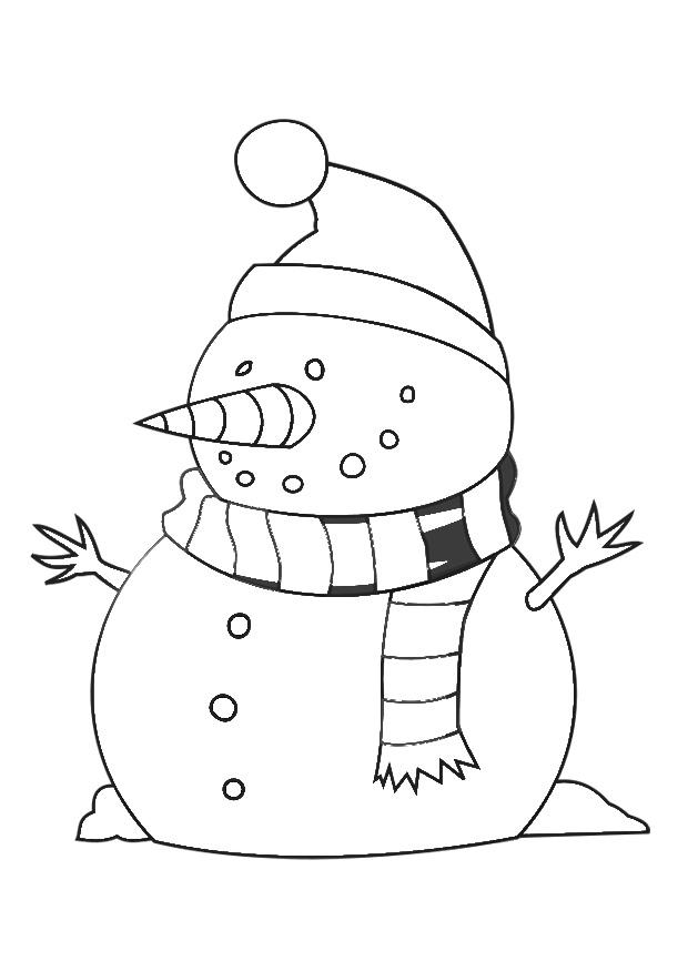 schneemann Malvorlage schneemann