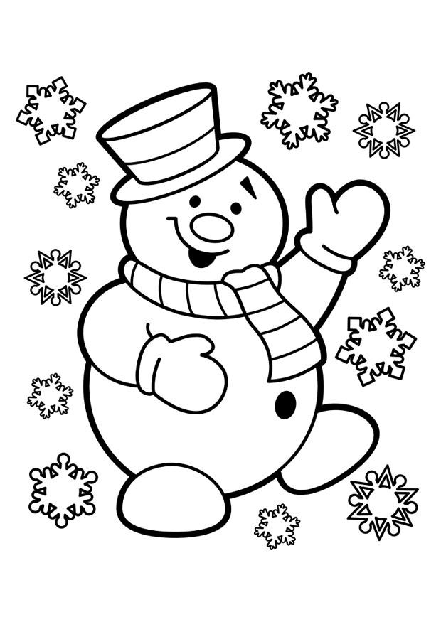 schneemann Malvorlage schneemann