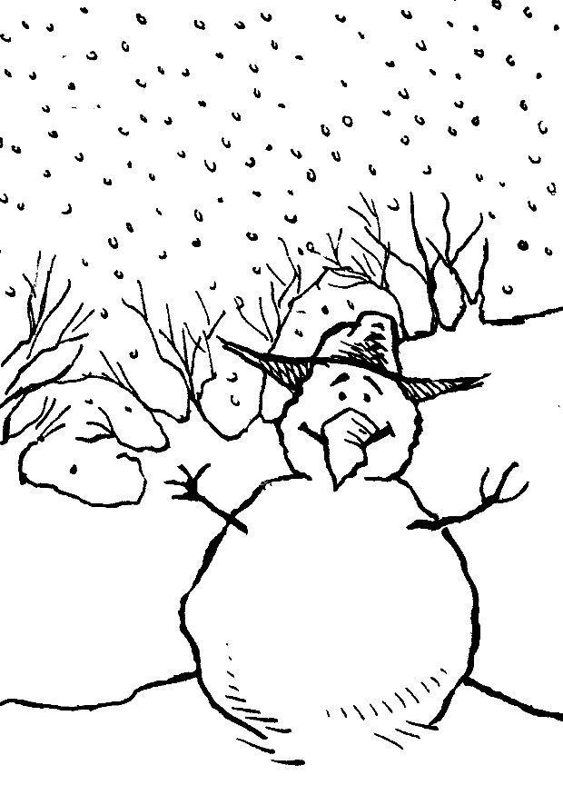 schneemann Malvorlage schneemann