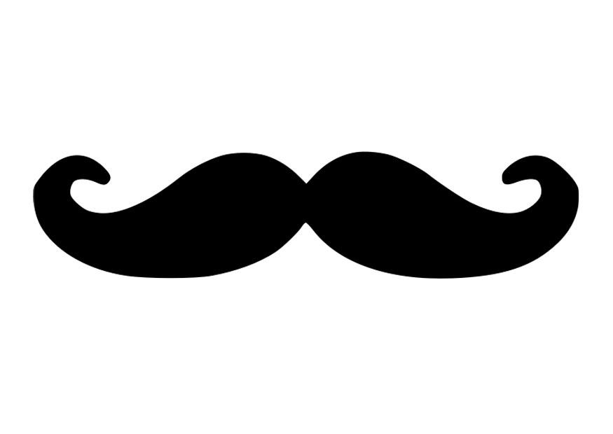 Malvorlage schnurrbart