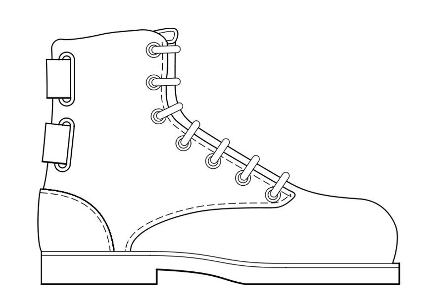 schuh Malvorlage schuh