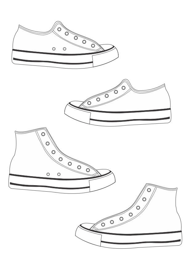 schuhe Malvorlage schuhe