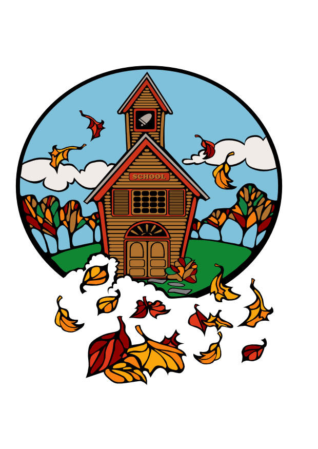 schule im herbst Bild schule im herbst