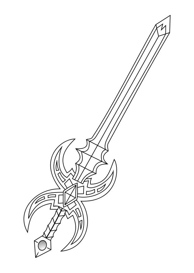 Malvorlage schwert
