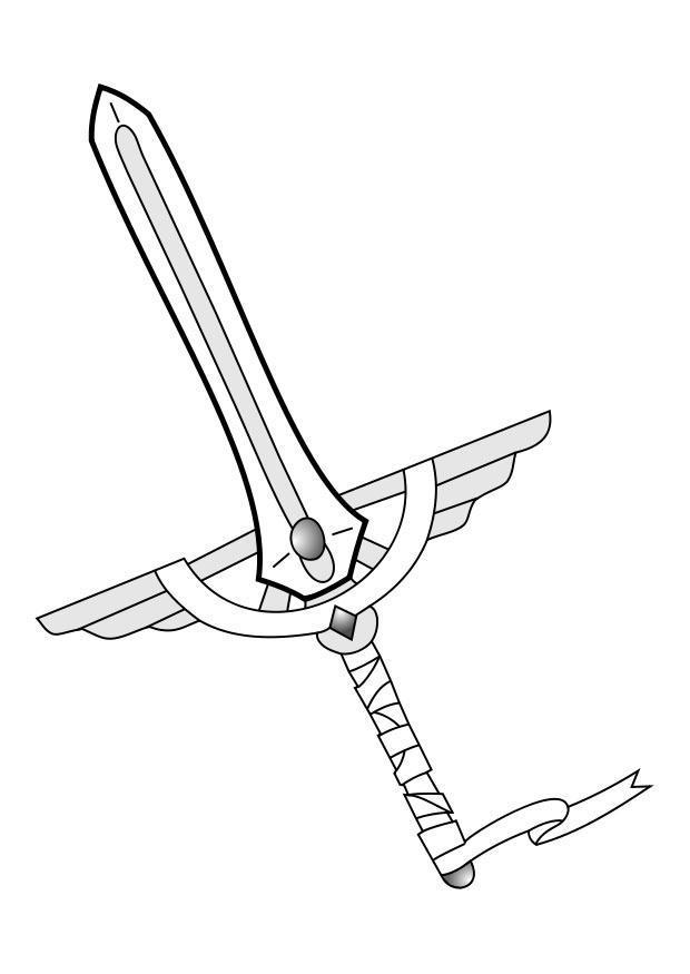 Malvorlage schwert
