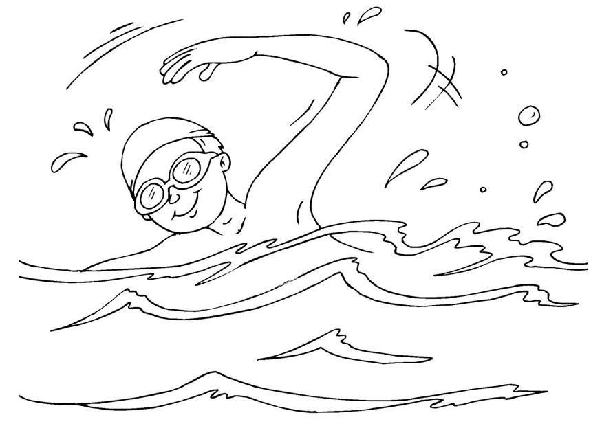 schwimmen Malvorlage schwimmen