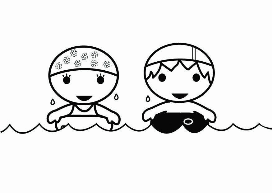 schwimmen Malvorlage schwimmen