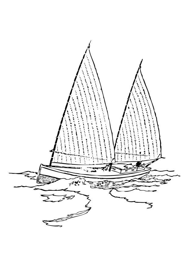 segelboot Malvorlage segelboot