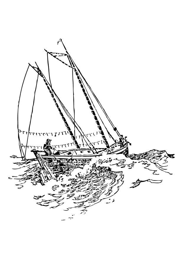 segelboot Malvorlage segelboot